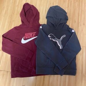 Nike Pima set of 2 pullover hoodies girls 12/14